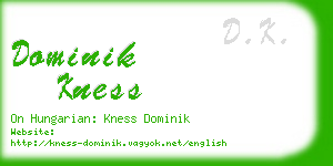 dominik kness business card
